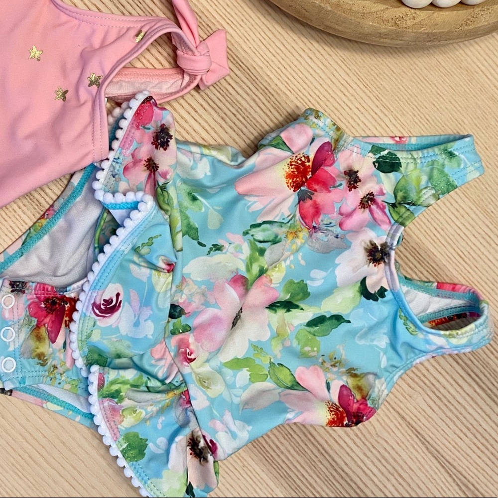 Floral baby swimsuit
